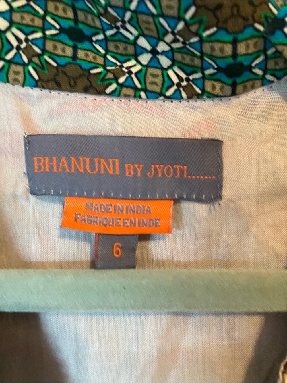 Anthropologie Bhanuni by Jyoti Beaded Bohemian Floral V-Neck Maxi Dress Teal - Picture 6 of 7